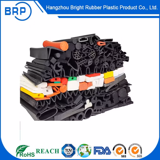 Dichtungsstreifen aus Dual-Durometer-Schwamm und Vollgummiprofilen mit Metalleinsatz
