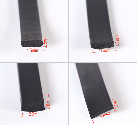 Wasserdichter selbstklebender Schwammgummischaum-Türdichtungsstreifen/Extrusions-EPDM-Streifen