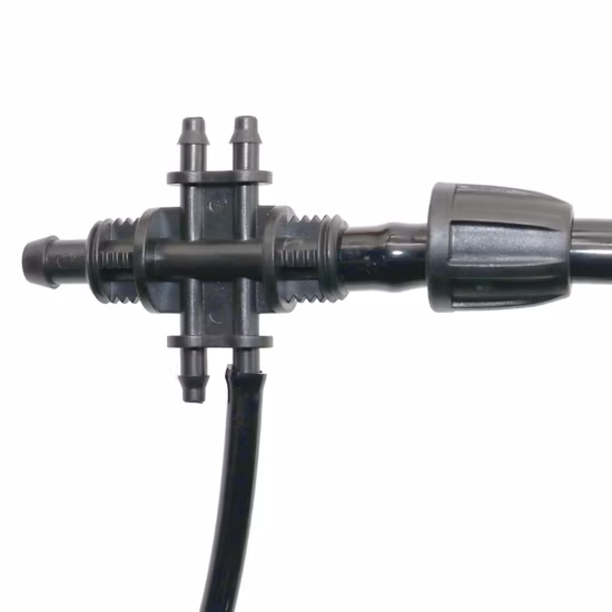 Bewässerungs-Gartenschlauch-Splitter, 8/11 mm bis 4/7 mm, 6-Wege-Anschluss